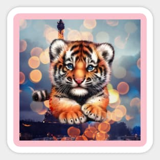 Bokeh Tiger Sticker
